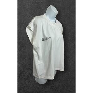 Women's Missguided Re_Styled White Top Sz 10 (M) Recycled Material Blouse